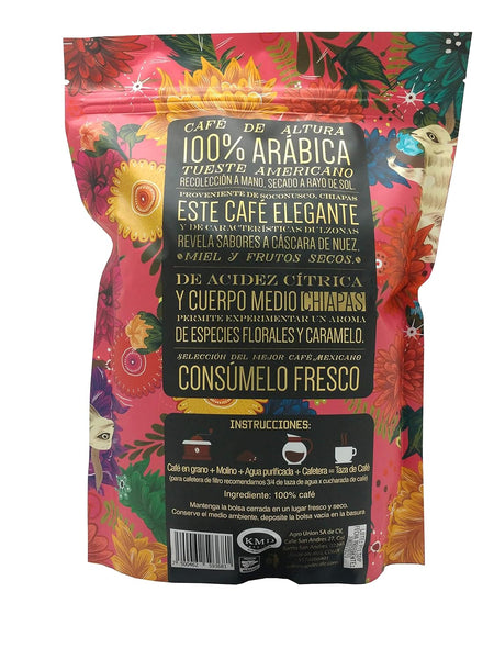 Etnia 52 - Chiapas (Intenso), Mexican Ground Coffee, 1 lb, Kosher Certified (KMD), Made in Mexico