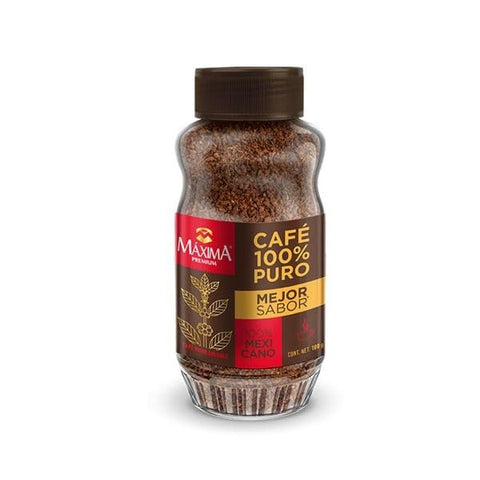 Maxima Premium 100% Pure Mexican Coffee, 3.52 oz. Instant, soluble
