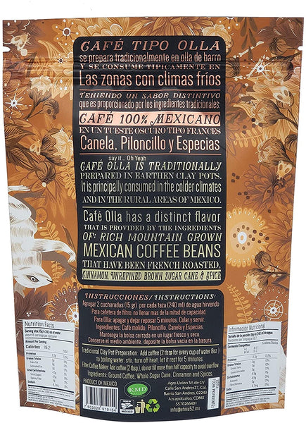 Etnia 52 de Olla Coffee. Ground, 8.8 ounce bag