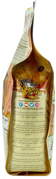 Solo Dios Coffee. Whole beam, artisan beam. 35 ounce bag